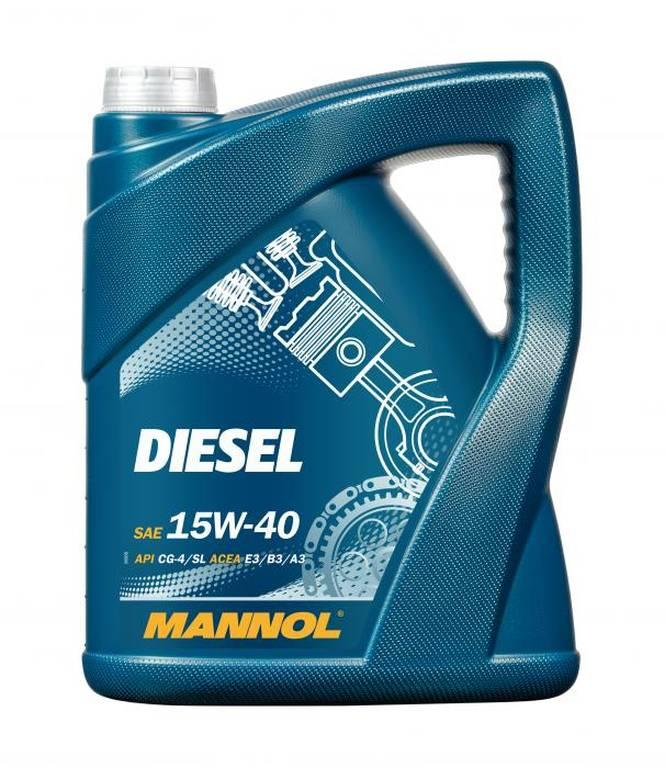 15W-40 Масло моторное, минеральное MANNOL Diesel 7402, 5л