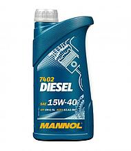 15W-40  Масло моторное, минеральное MANNOL Diesel 7402, 1л