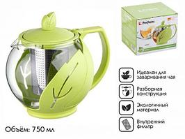 Чайник заварочный, стеклянный, 750 мл, LEAF, PERFECTO LINEA