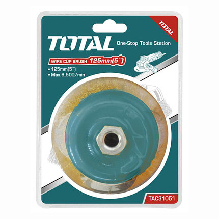 Щетка проволочная чашечная 75 мм TOTAL TAC31031, фото 2