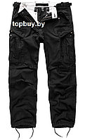 Брюки SURPLUS VINTAGE FATIGUES black.,прямые с накладными карманами.