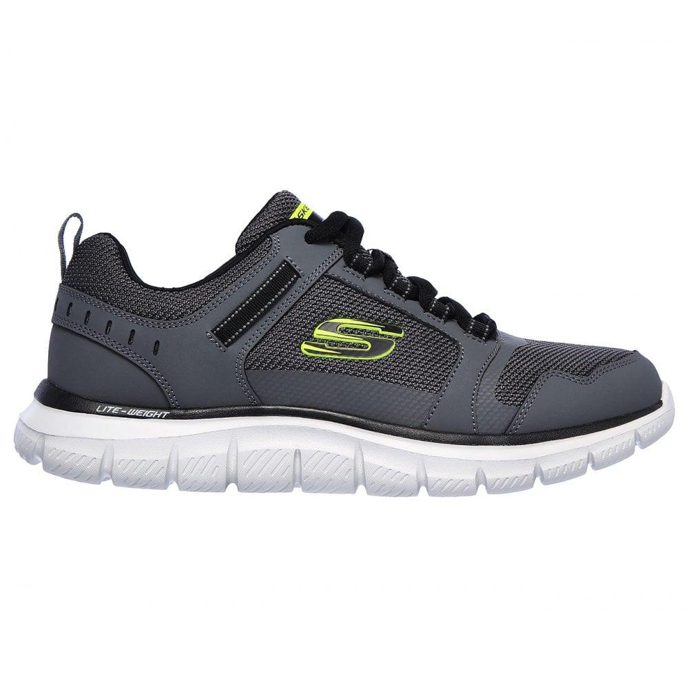 Кроссовки мужские Skechers Track - Knockhill угольный/черный 232001-CCBK