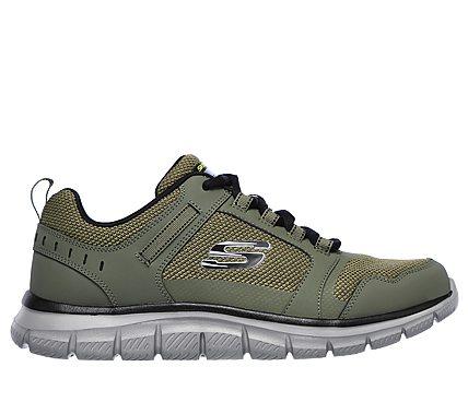 Кроссовки мужские Skechers Track - Knockhill оливковый/черный 232001-OLBK