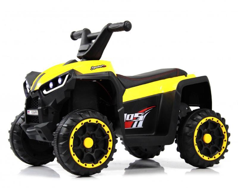 Детский электроквадроцикл RiverToys K004PX желтый