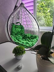 Подвесное кресло BiGarden Tropica White (зеленая подушка)