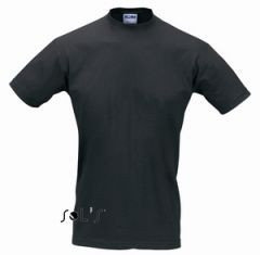 Черная футболка Regent, 150 гр, для нанесения логотипа