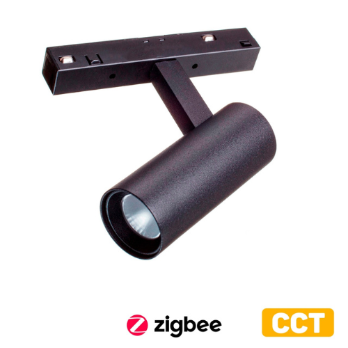 MAG 25 | SPOT Магнитный трековый светильник, 8W 2700-5700K Zigbee, черный