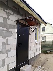 Козырёк кованый , поликарбонат+ металл