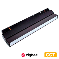 MAG 25 | LINE BOOK 300 Магнитный трековый светильник, 12W 2700-5700K Zigbee, черный