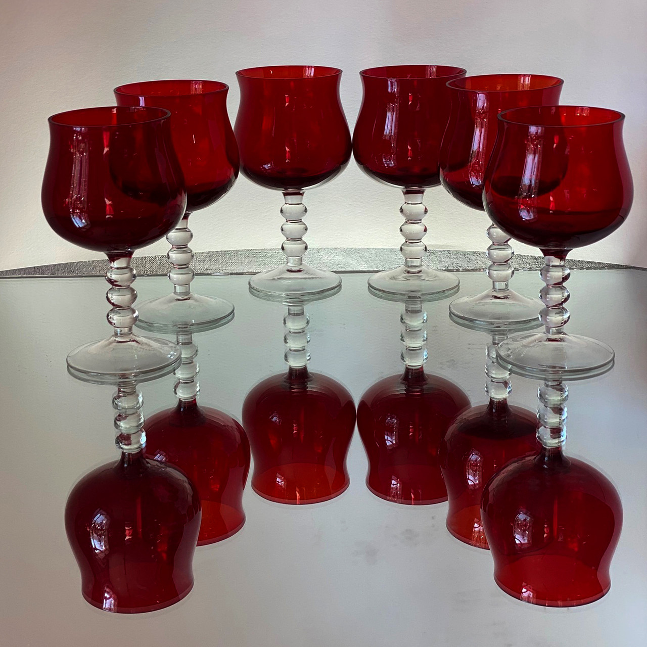 Бокалы Ruby Passion,СССР,  винтаж