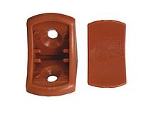 Уголок мебельный 24*24*20 с заглушкой пластмасса коричневый  (200) (грузится кратно 10 шт) - ME0000000001628