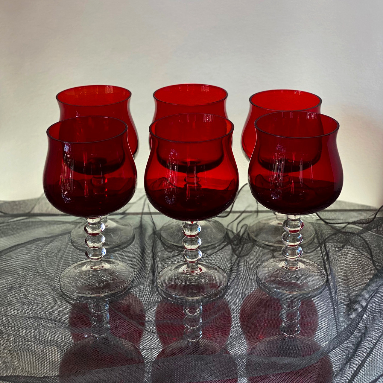Бокалы Ruby Passion,СССР,  винтаж
