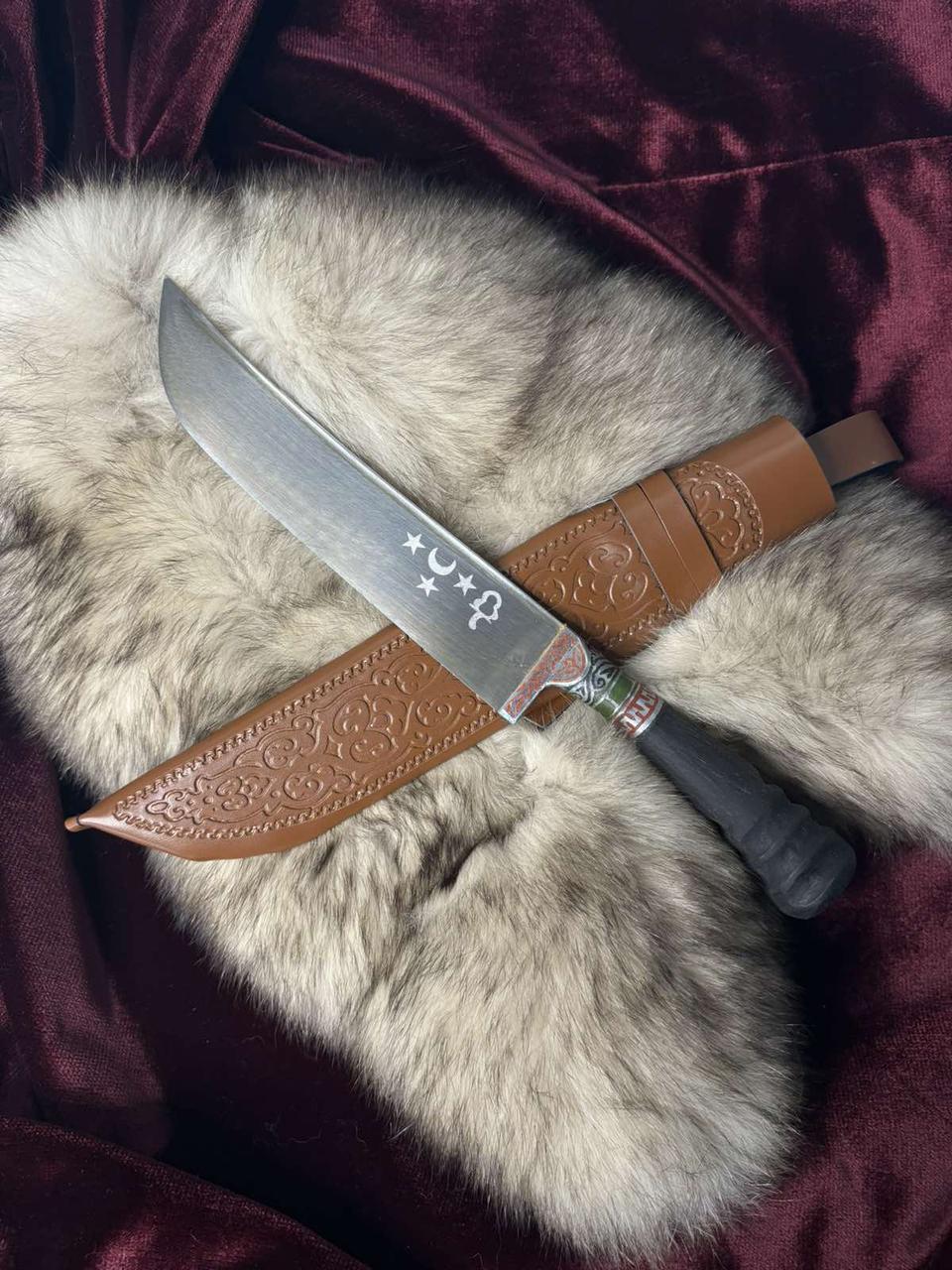 Нож Пчак, ручка из Рога Быка (средний)