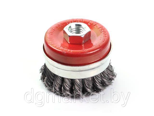 Щетка д/шлиф.маш. "чашка" косич.  75мм усиленная GEPARD (GP0860-75)