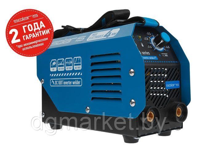 Инвертор сварочный SOLARIS MMA-200D (230В, 20-140 А, 70В, электроды диам. 1.6-4.0 мм, вес 3.1 кг)