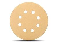 Шлифлист 125мм круг P120 бумага, самосцепл. (8 отв.) Abraforce