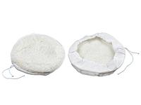 Полировальный круг 180мм, на завязках (иск.шерсть, короткая) (WORTEX)