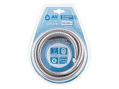Шланг душевой, SUS/EPDM, 1/2" г-г 150-200 см, мат., AV Engineering (Гайка цинк, 10 бар)