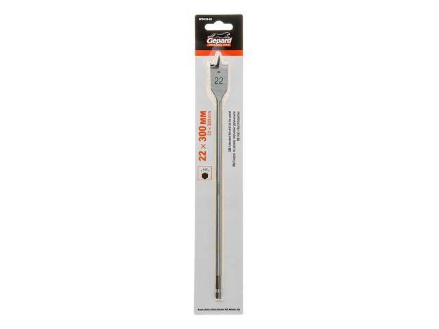 Сверло по дереву перьевое ф22х300мм удлиненное GEPARD (GP0416-22) (Impact, перовое)