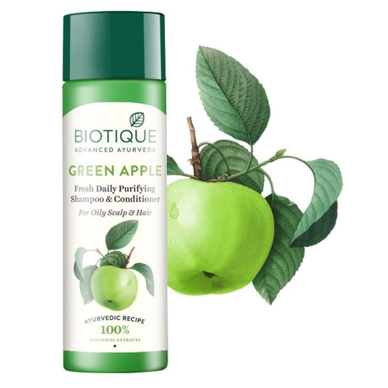 Шампунь-кондиционер Biotique Освежающий с зеленым яблоком, 190 гр