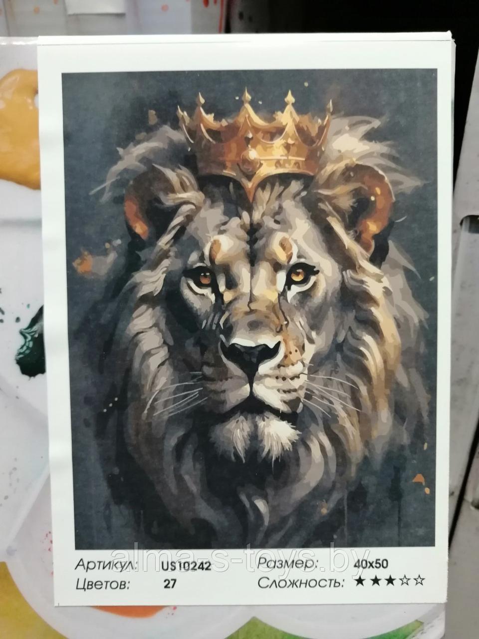 Картина по номерам "Царь Зверей" 40*50