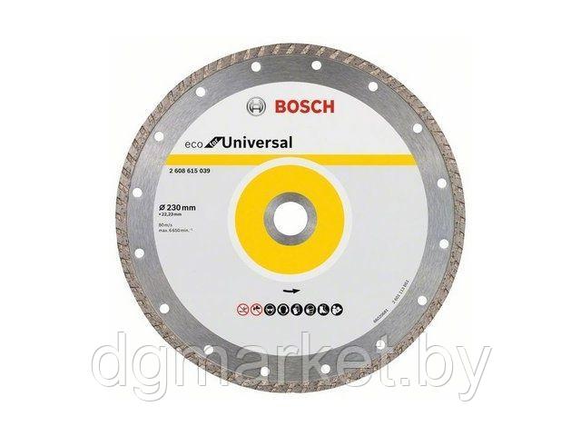 Алмазный круг 230х22 мм универс. Turbo ECO UNIVERSAL BOSCH (сухая резка)