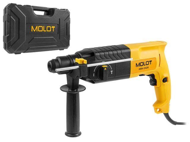 Перфоратор MOLOT MRH 2426 в чем. (650 Вт, 2.6 Дж, 24 мм., 3 реж., патрон SDS-plus)