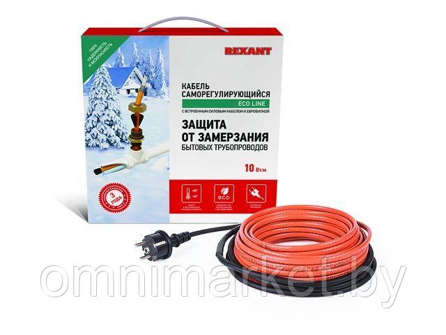 Греющий саморегулир. кабель в трубу 10HTM2-CT (2м/20Вт) (комплект) REXANT (Сальник в комплекте)
