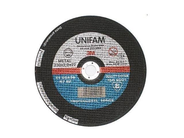 Круг отрезной 125х1.5x22.2 мм для металла UNIFAM 3M