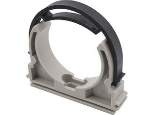 Клипса (опора) для труб ПП D32 c лентой, сер. FV Plast (Под заказ кратно коробкам)