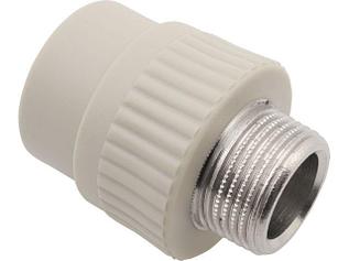 Ниппель ПП комб. нар. 32x1" сер. FV Plast (Под заказ кратно коробкам)