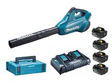 Аккум. воздуходувка MAKITA LXT DUB 362 Z + АКЦИЯ (4 аккумулятора и зарядное в комплекте) (18.0 В, 804 м3/ч, 54