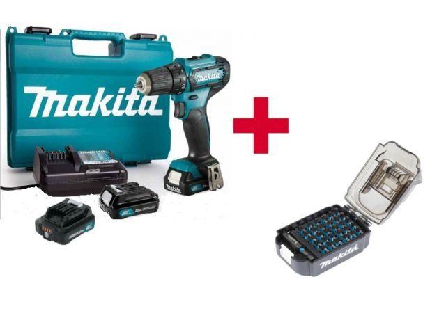 Аккум. дрель-шуруповерт MAKITA CXT DF 333 DWAE в чем. + АКЦИЯ (набор насадок E-03084) (12.0 В, 2 акк., 2.0 А/ч