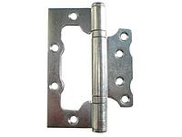 Петля 100 мм универсальная неврезная, белый цинк (2 шт в зип-локе) STARFIX