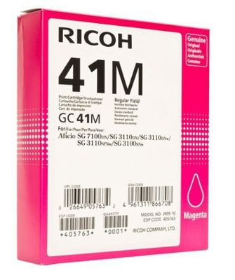 Картридж GC 41M/ 405763 (для Ricoh Aficio SG3100/ SG3110/ SG3120/ SG7100) пурпурный