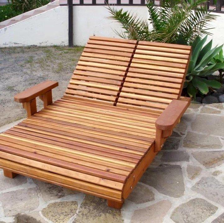 Шезлонг двойной