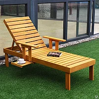 Шезлонг с подлокотниками