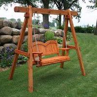 Детские деревянные качели