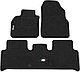 Коврики ВОРСОВЫЕ в салон Renault Scenic 2 2003-2009 Черный (Duomat), фото 5