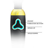 Вибромассажер Pretty Love Body Wand с 7 функциями вибрации черно-золотой, фото 6