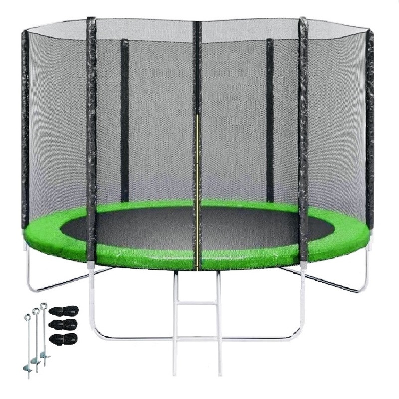 Батут SKYJUMP (скайджамп) basic 252 cм с защитной сеткой и лестницей