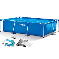 Каркасный бассейн intex прямоугольный 260*160*65см, арт. 28271