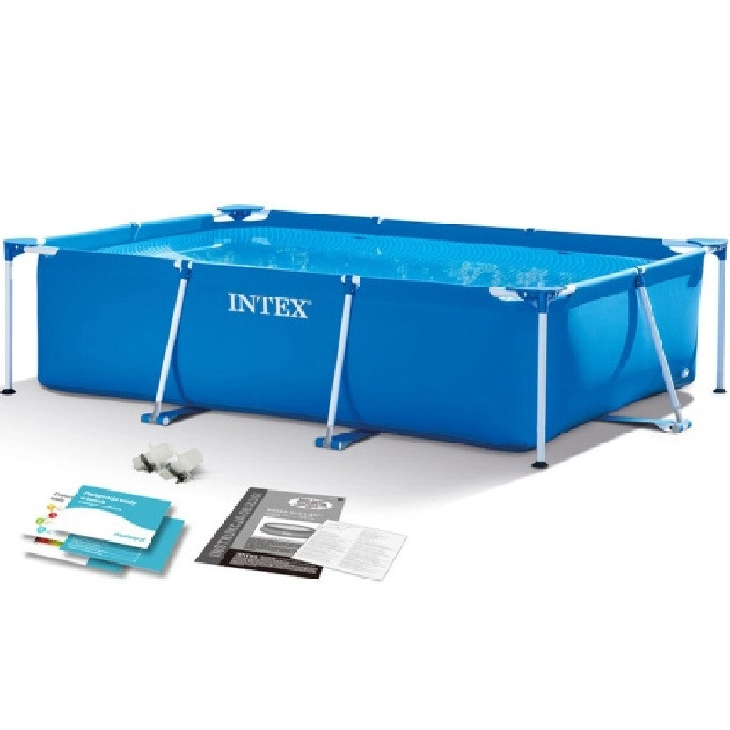 Каркасный бассейн intex прямоугольный 220*150*60см, арт. 28270