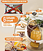 Диспенсер для круп и сыпучих продуктов 8л. / вращающийся на 360 градусов, с дозатором, круглый / кухонный, фото 5