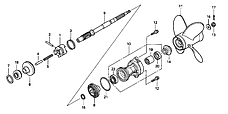 Подшипник Honda BF8..60 91051-ZZ5-003 91054-ZV5-003, фото 3