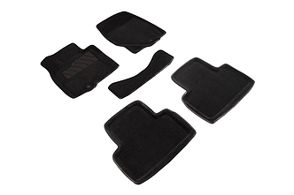 Коврики ВОРСОВЫЕ в салон Infiniti FX37 / FX50 / QX70 (08-) Черный (Seintex)