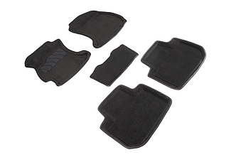 Коврики ВОРСОВЫЕ в салон Subaru Forester IV (12-) Черный (Seintex)