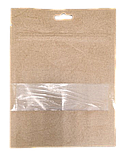 Пакет дой-пак  крафт 150*200мм, окно 40мм, 50штук, фото 2