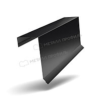 Металл Профиль Планка торцевая кровельная FASTCLICK 65х130х2000 (PURMAN-20-9005-0.5)