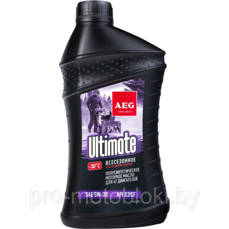 Масло для 4-х тактных двигателей AEG Ultimate SAE 5W30 API SJ/CF 4Т п/с (600мл)